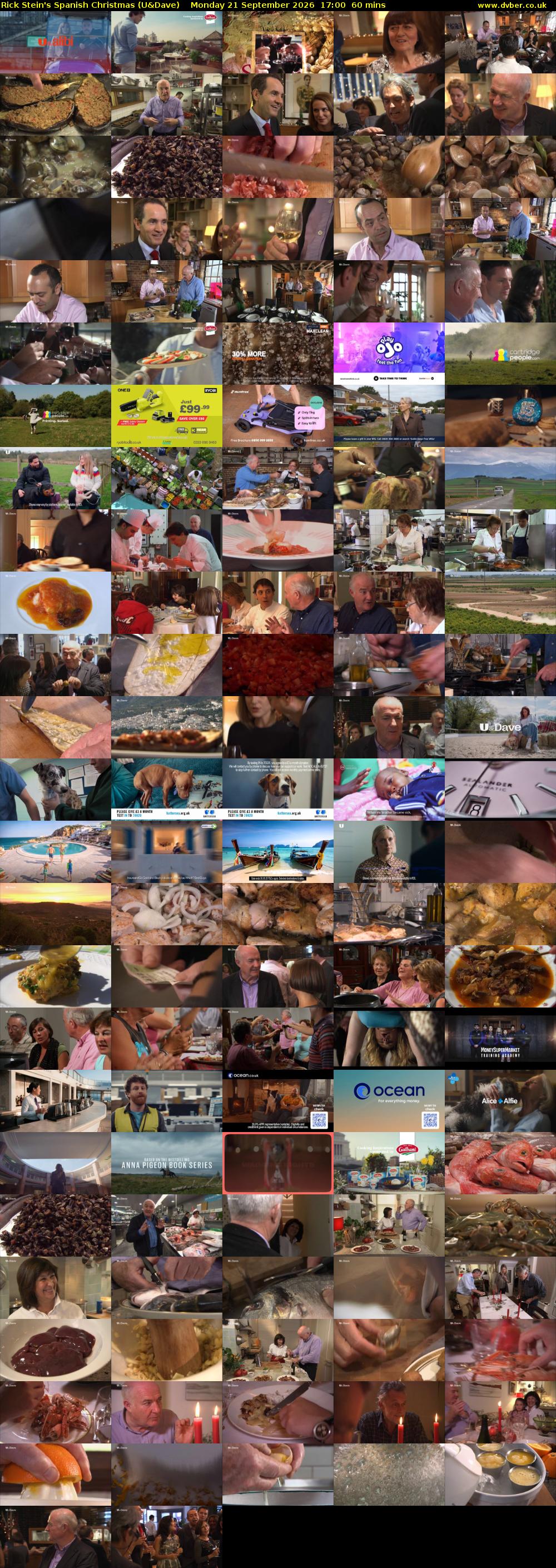 Rick Stein's Spanish Christmas (U&Dave) Monday 21 September 2026 17:00 - 18:00