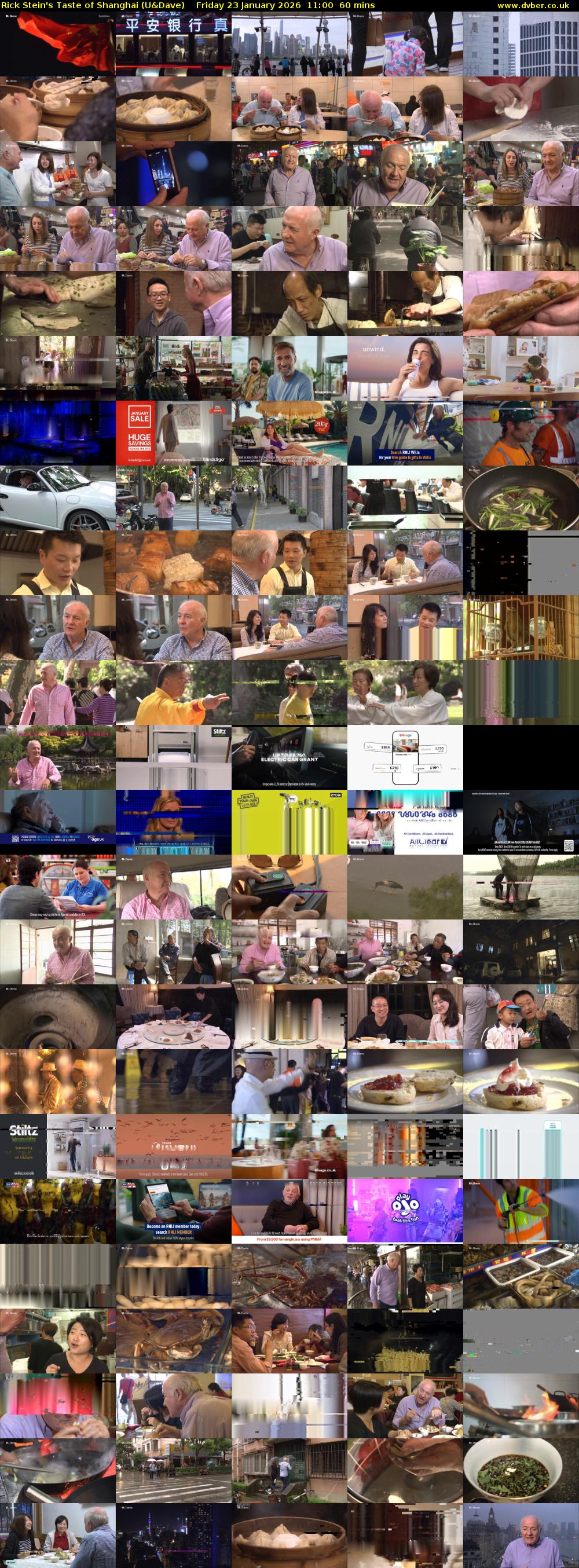 Rick Stein's Taste of Shanghai (U&Dave) Friday 23 January 2026 11:00 - 12:00