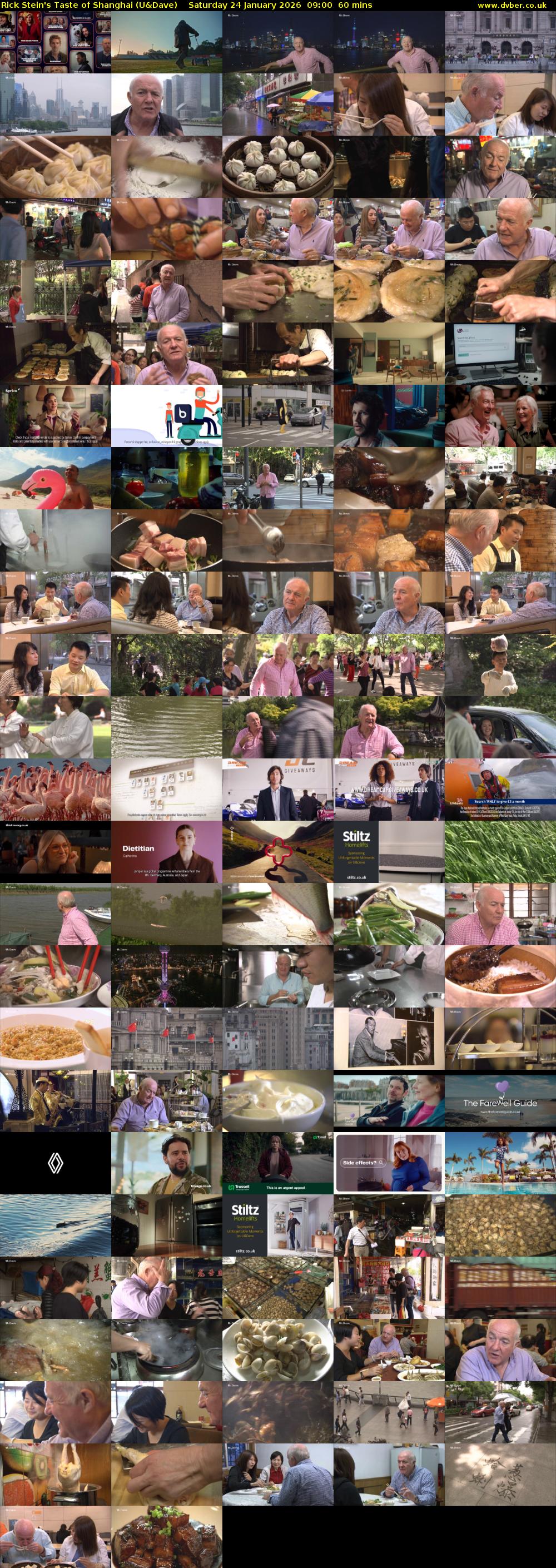 Rick Stein's Taste of Shanghai (U&Dave) Saturday 24 January 2026 09:00 - 10:00