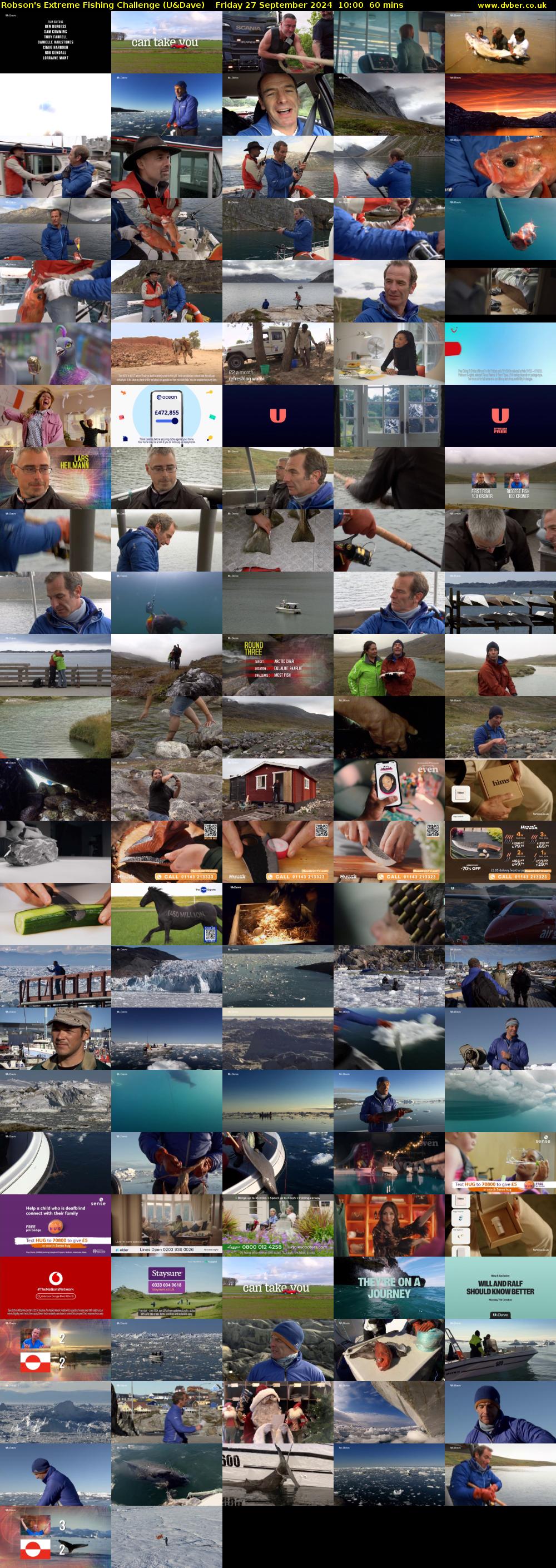 Robson's Extreme Fishing Challenge (U&Dave) Friday 27 September 2024 10:00 - 11:00