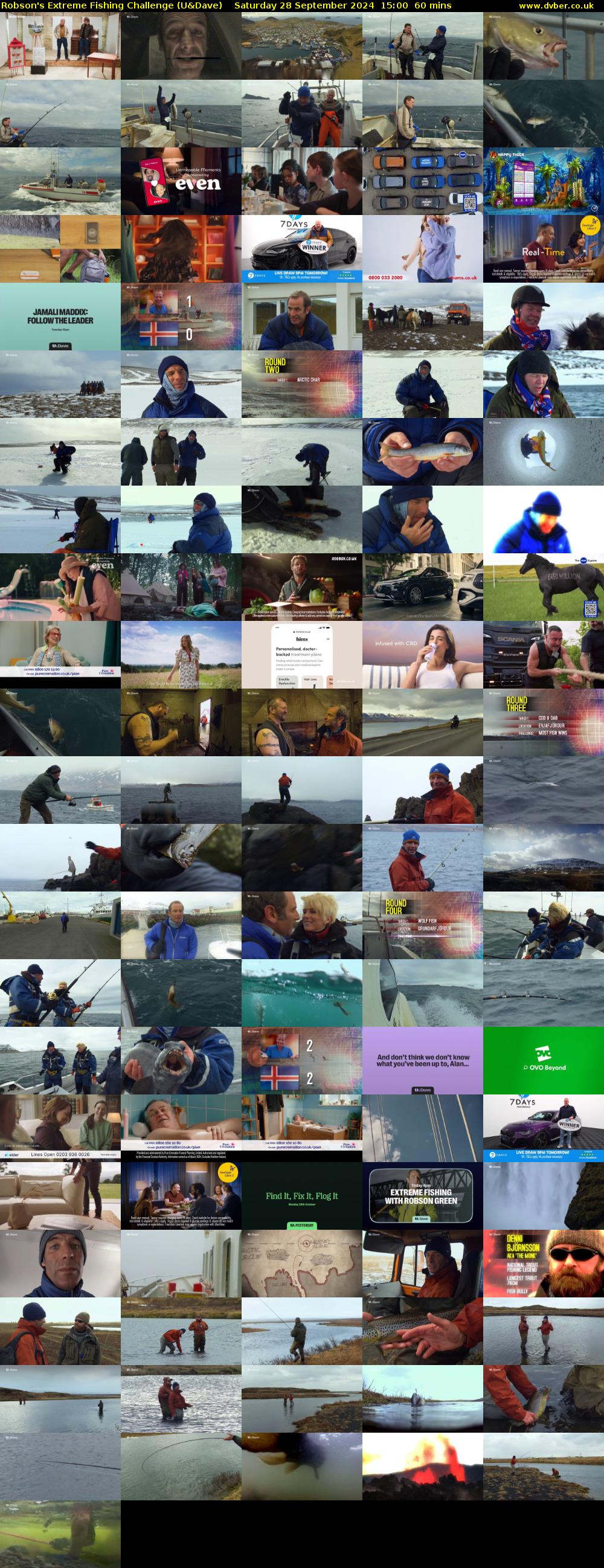 Robson's Extreme Fishing Challenge (U&Dave) Saturday 28 September 2024 15:00 - 16:00