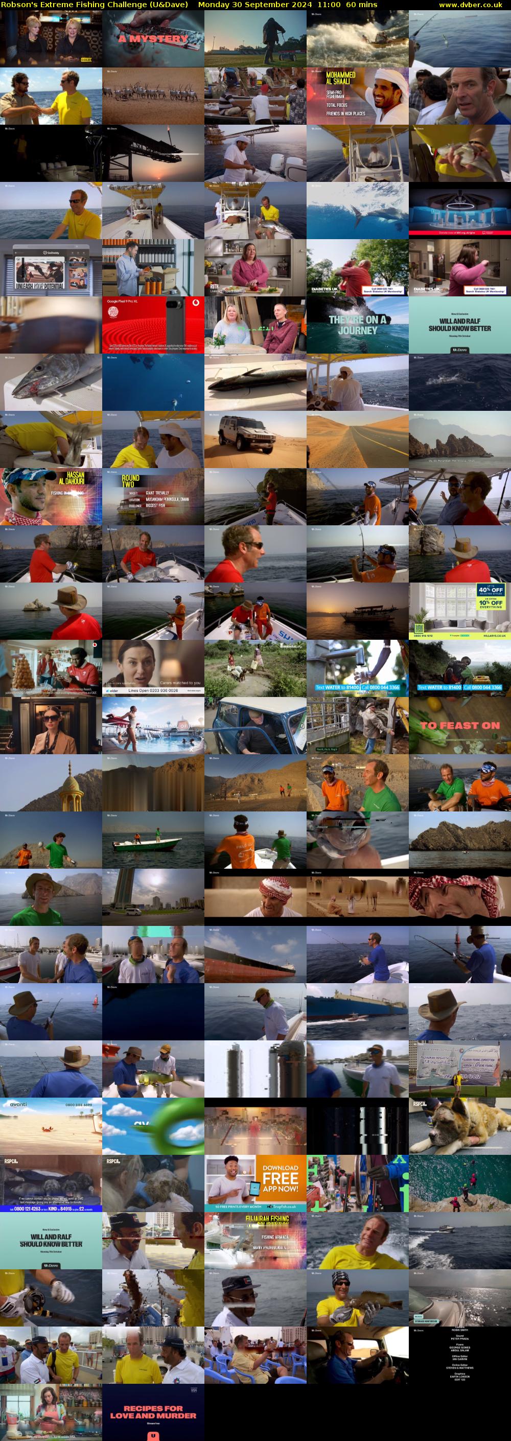 Robson's Extreme Fishing Challenge (U&Dave) Monday 30 September 2024 11:00 - 12:00
