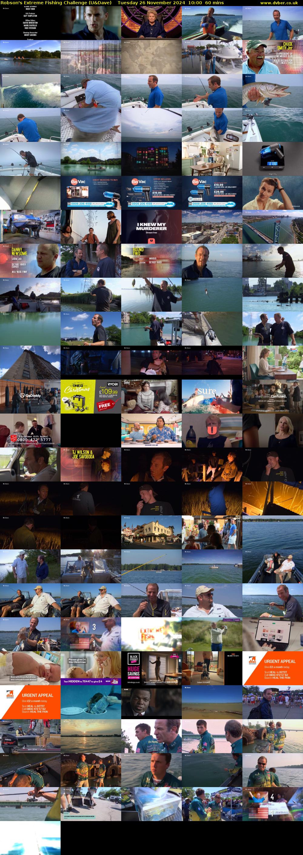 Robson's Extreme Fishing Challenge (U&Dave) Tuesday 26 November 2024 10:00 - 11:00