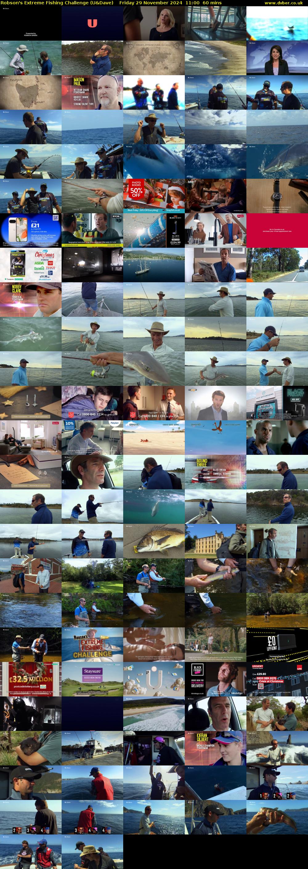 Robson's Extreme Fishing Challenge (U&Dave) Friday 29 November 2024 11:00 - 12:00