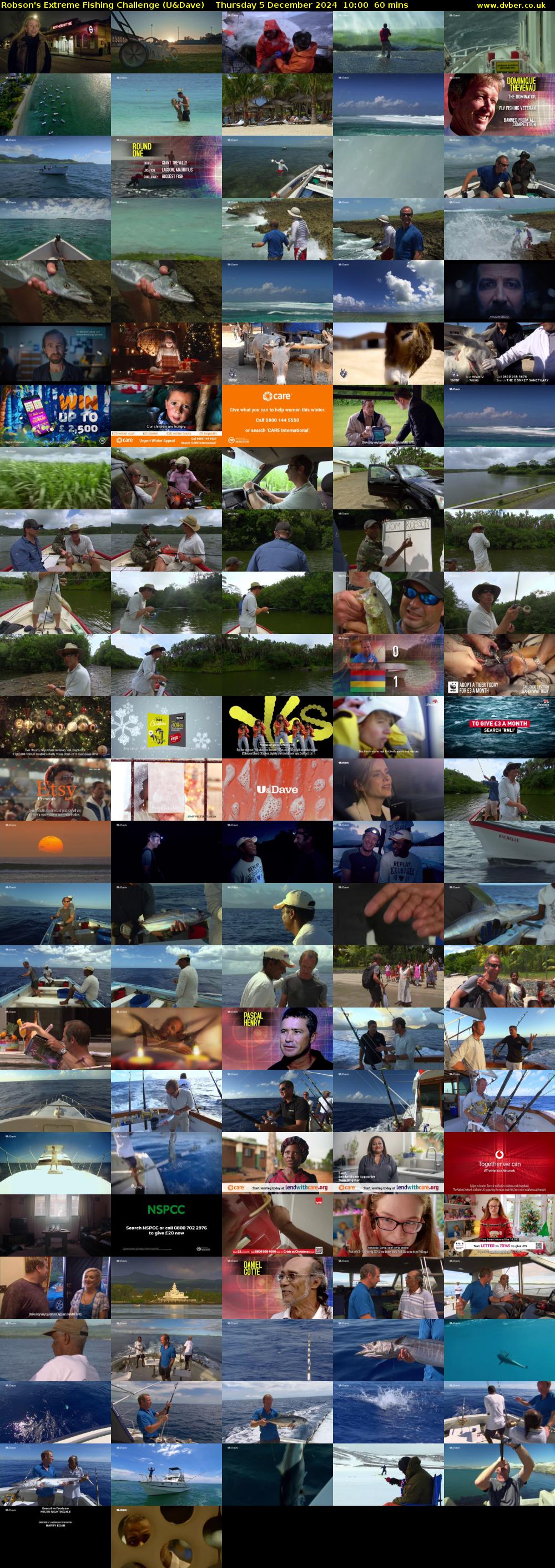 Robson's Extreme Fishing Challenge (U&Dave) Thursday 5 December 2024 10:00 - 11:00