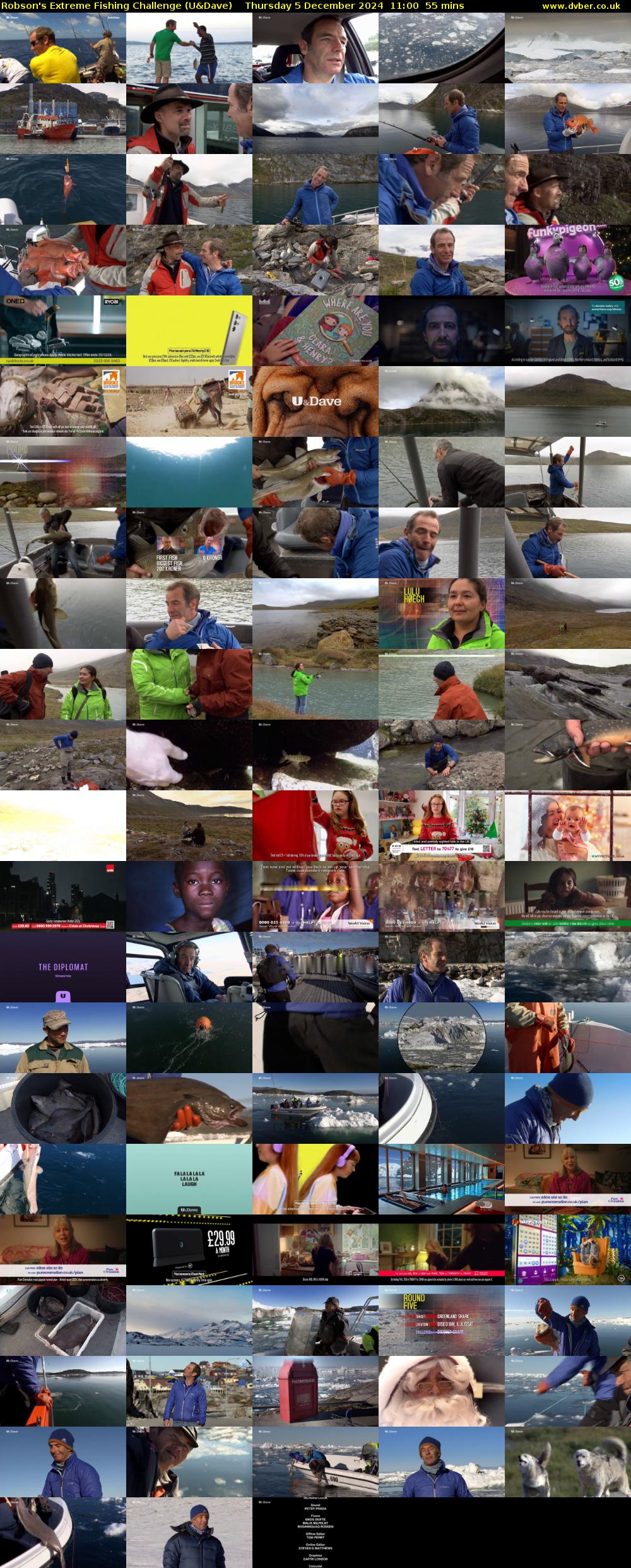 Robson's Extreme Fishing Challenge (U&Dave) Thursday 5 December 2024 11:00 - 11:55