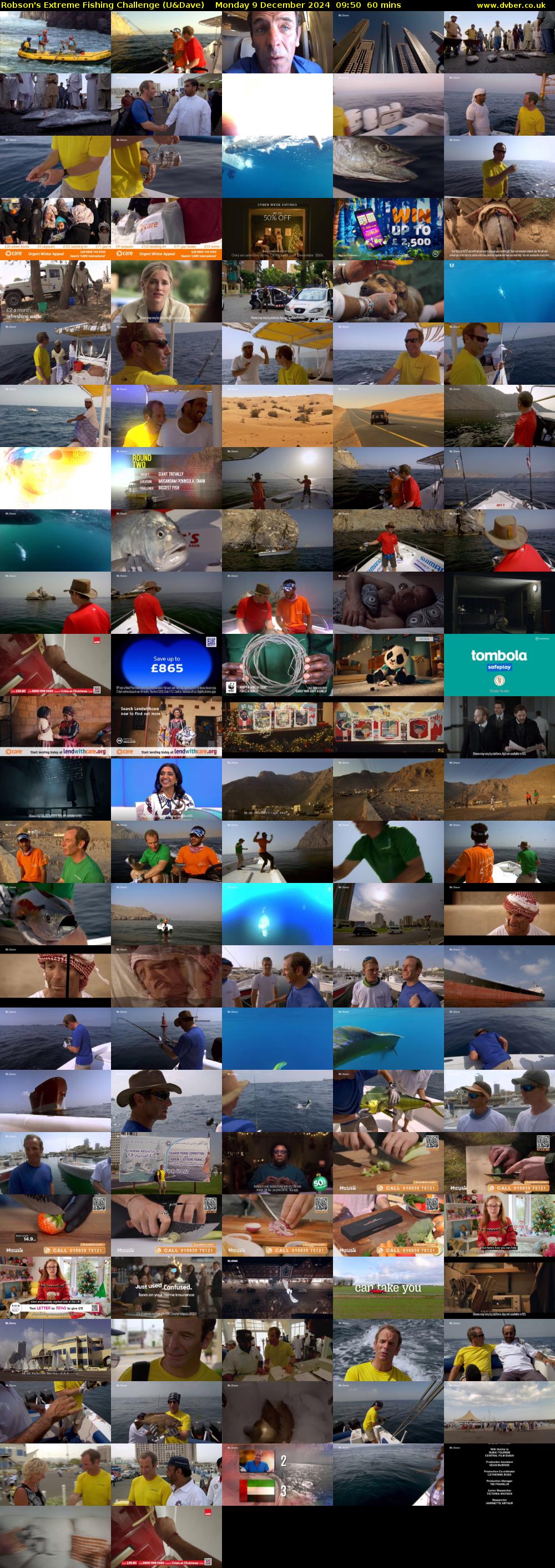 Robson's Extreme Fishing Challenge (U&Dave) Monday 9 December 2024 09:50 - 10:50