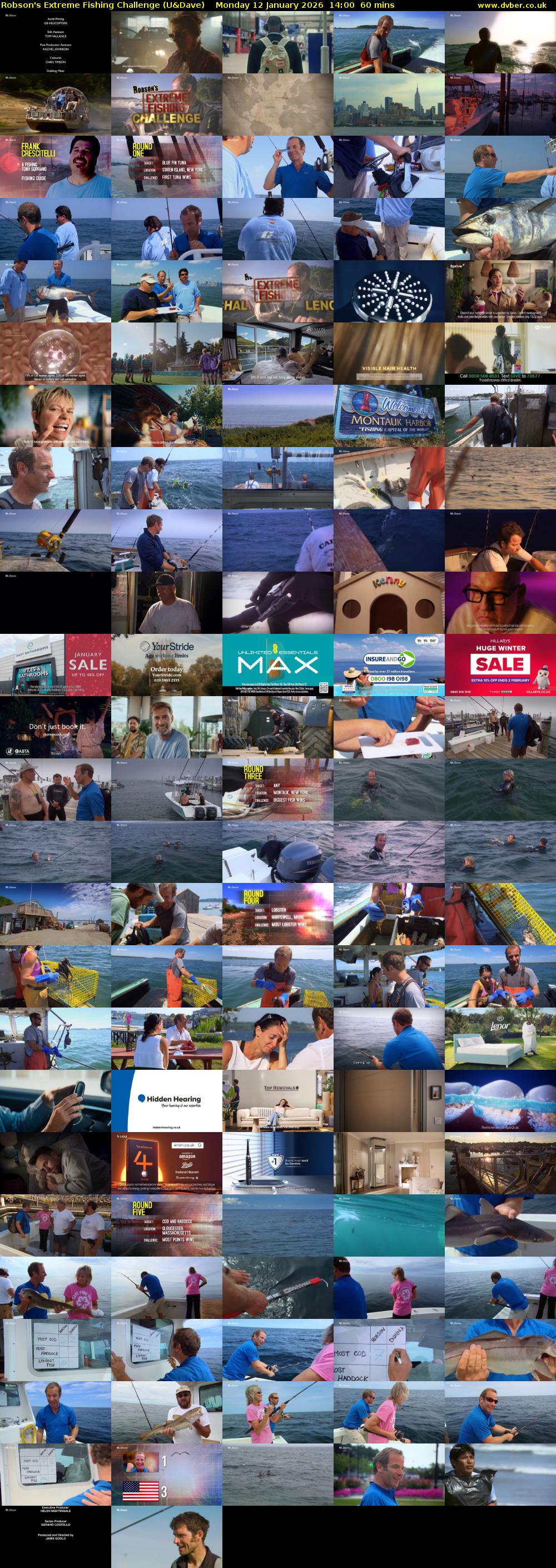 Robson's Extreme Fishing Challenge (U&Dave) Monday 12 January 2026 14:00 - 15:00