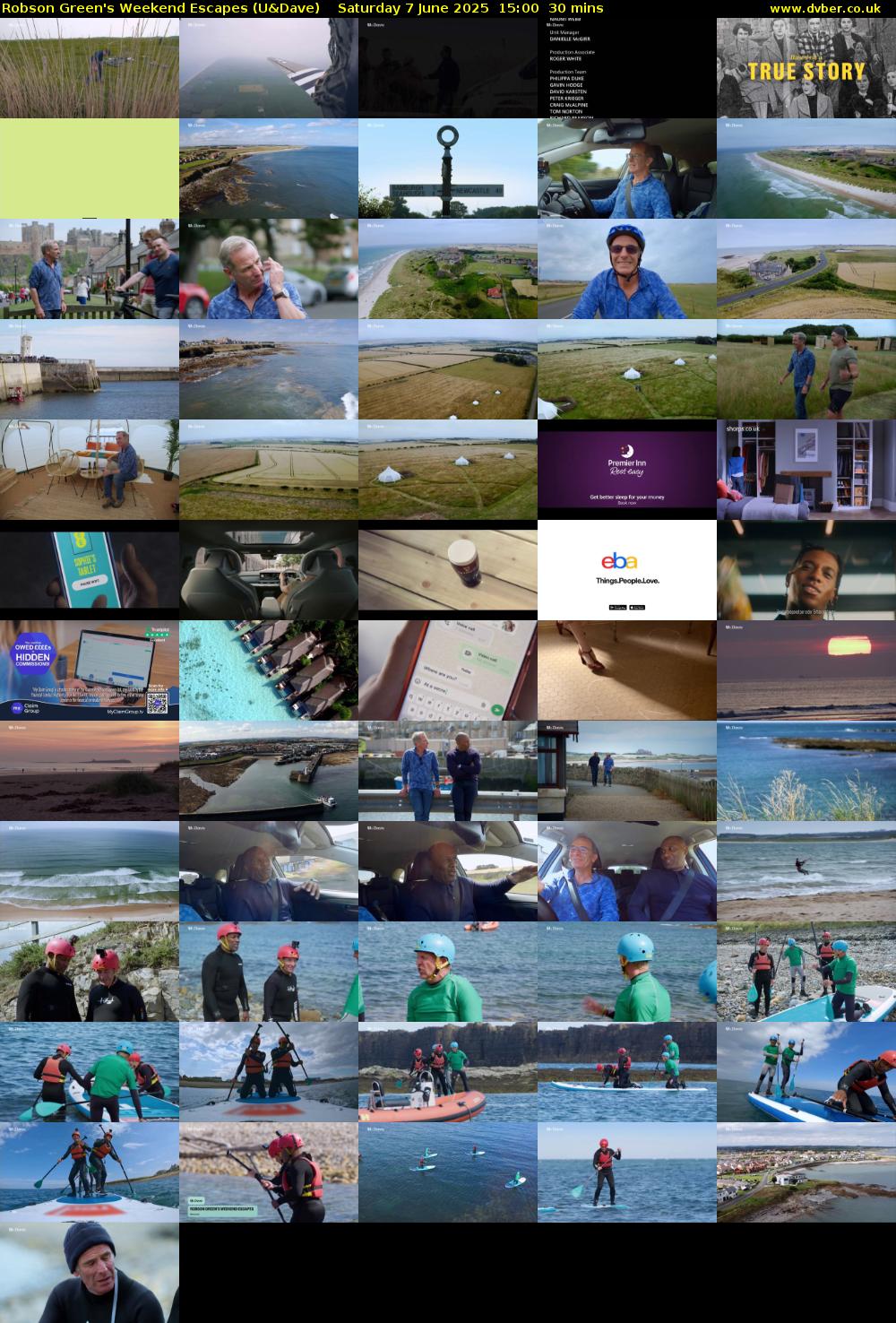 Robson Green's Weekend Escapes (U&Dave) Saturday 7 June 2025 15:00 - 15:30