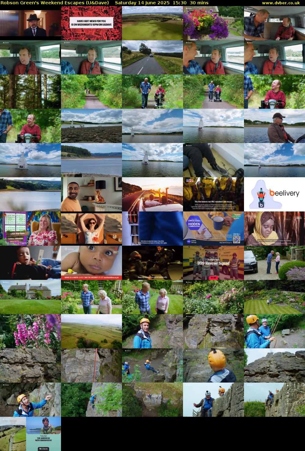 Robson Green's Weekend Escapes (U&Dave) Saturday 14 June 2025 15:30 - 16:00