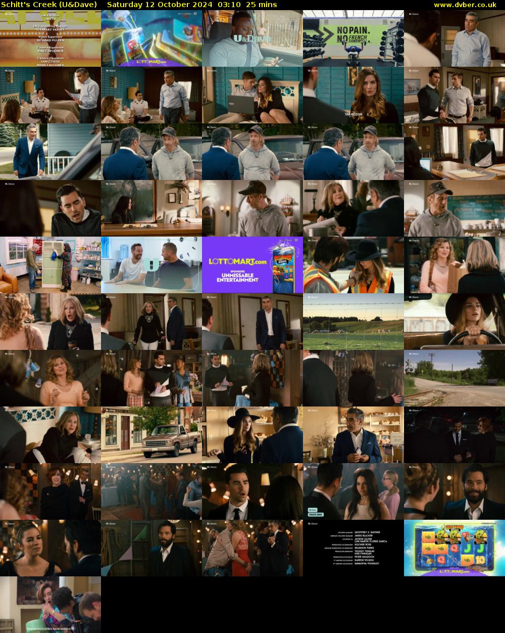 Schitt's Creek (U&Dave) Saturday 12 October 2024 03:10 - 03:35