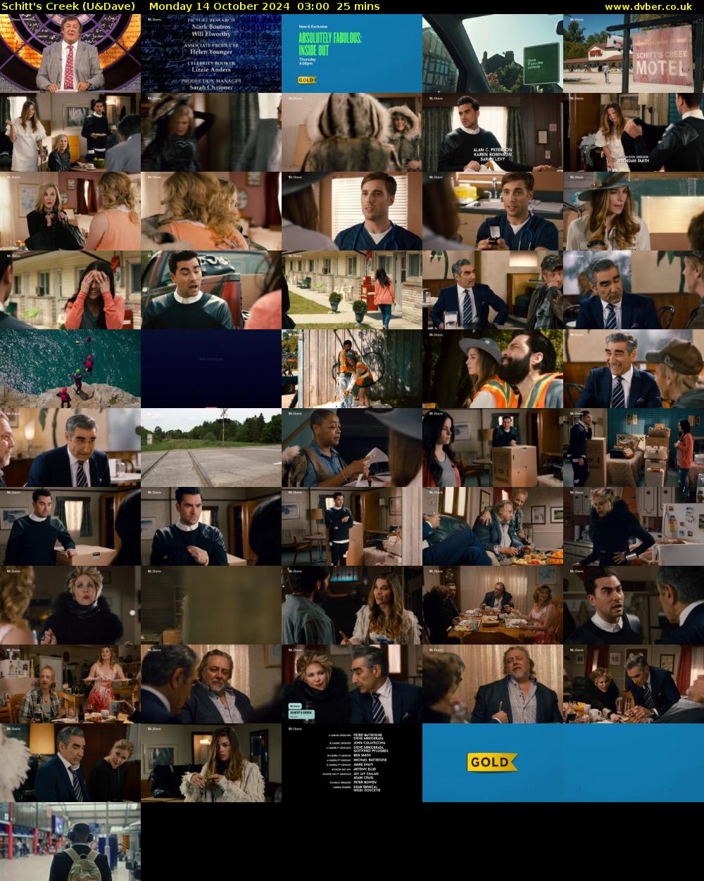 Schitt's Creek (U&Dave) Monday 14 October 2024 03:00 - 03:25