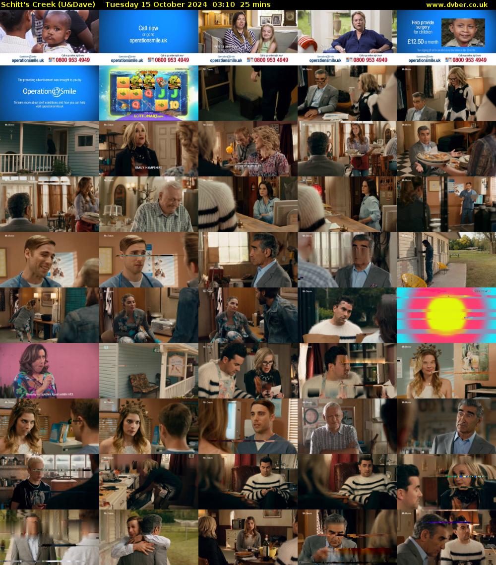 Schitt's Creek (U&Dave) Tuesday 15 October 2024 03:10 - 03:35