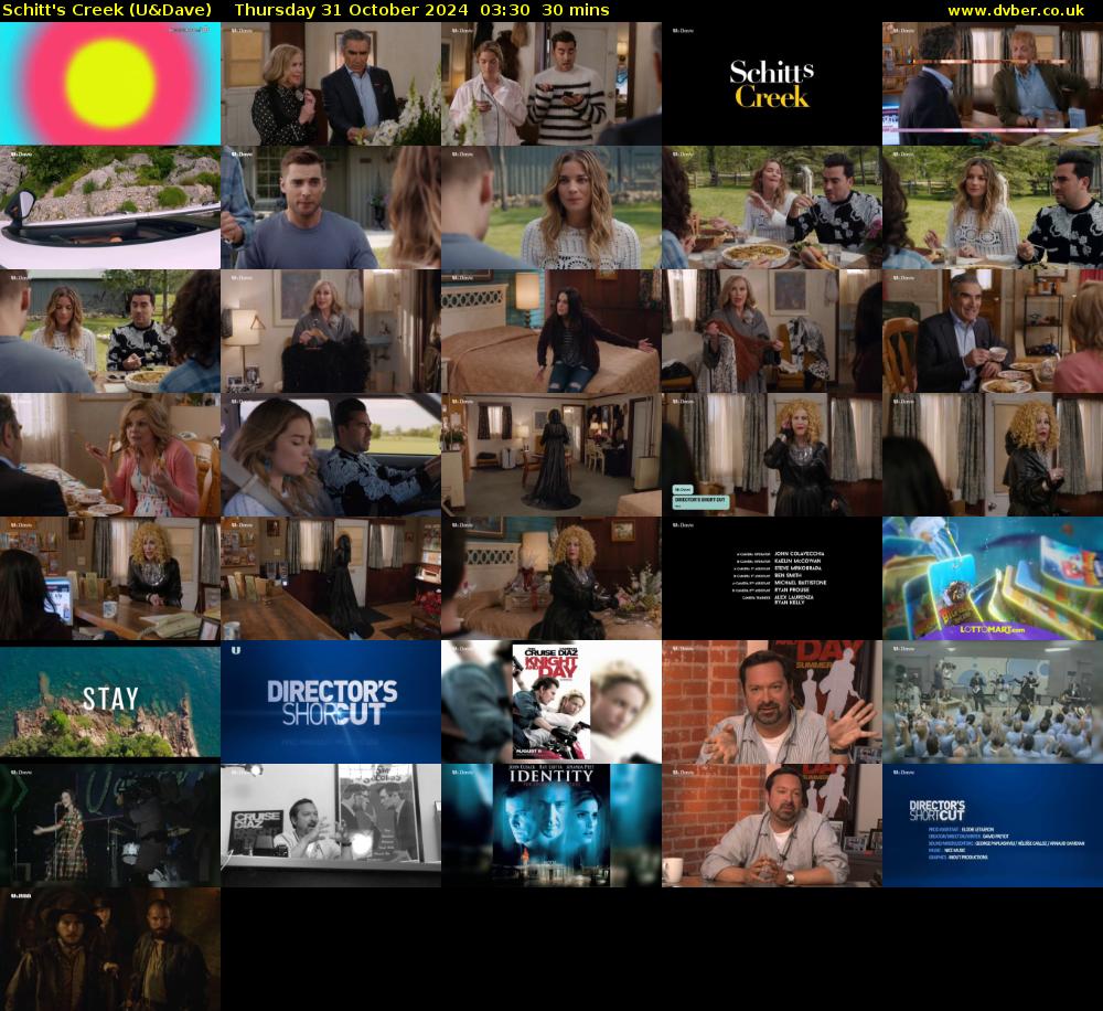 Schitt's Creek (U&Dave) Thursday 31 October 2024 03:30 - 04:00