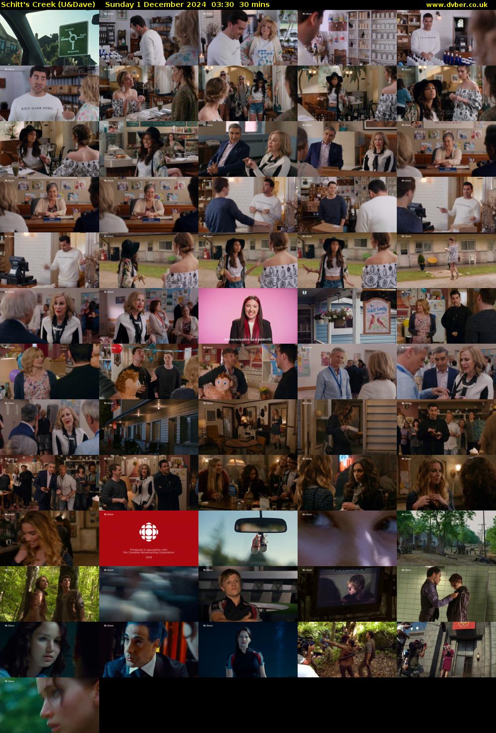 Schitt's Creek (U&Dave) Sunday 1 December 2024 03:30 - 04:00