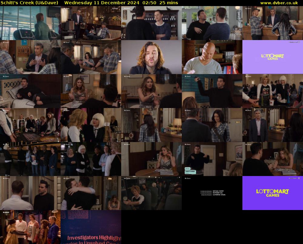 Schitt's Creek (U&Dave) Wednesday 11 December 2024 02:50 - 03:15