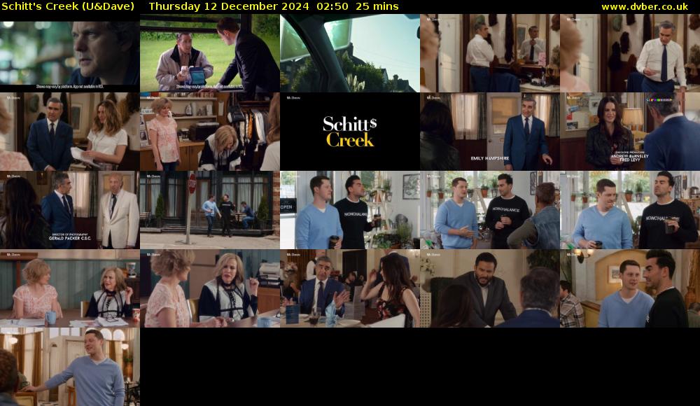 Schitt's Creek (U&Dave) Thursday 12 December 2024 02:50 - 03:15