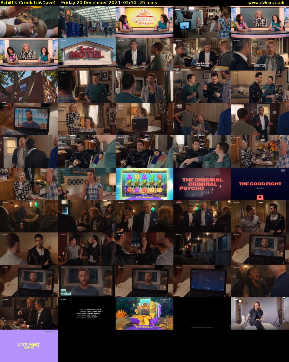 Schitt's Creek (U&Dave) Friday 20 December 2024 02:50 - 03:15