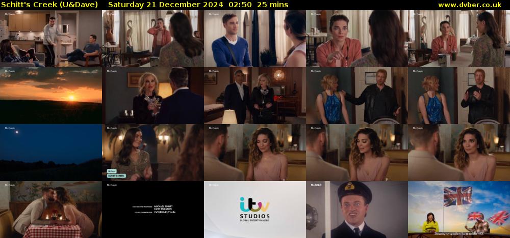 Schitt's Creek (U&Dave) Saturday 21 December 2024 02:50 - 03:15