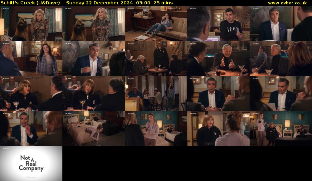 Schitt's Creek (U&Dave) Sunday 22 December 2024 03:00 - 03:25