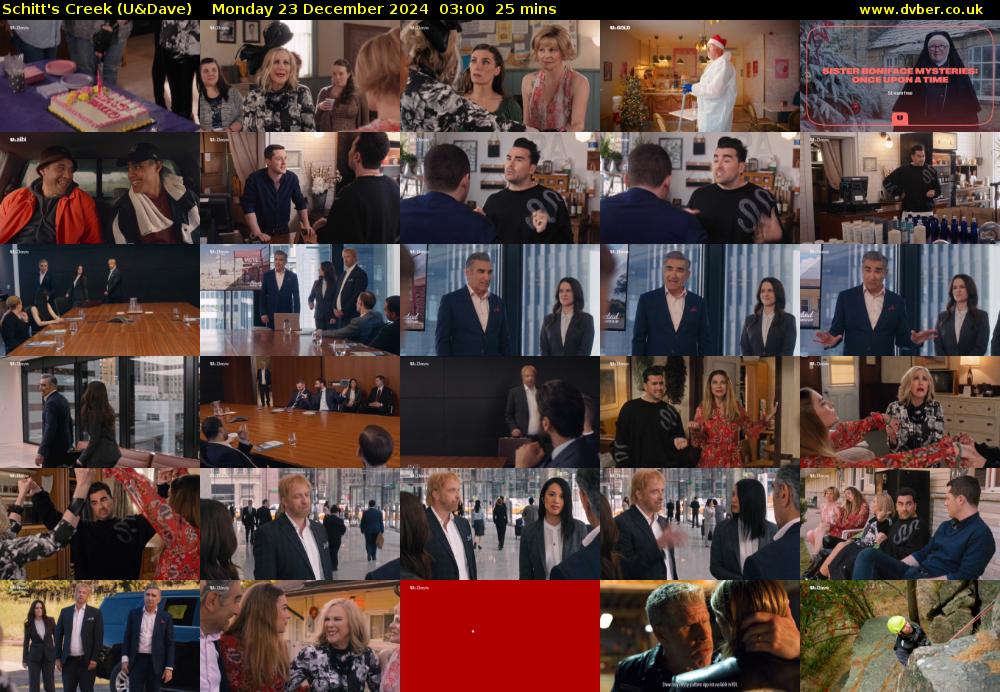 Schitt's Creek (U&Dave) Monday 23 December 2024 03:00 - 03:25