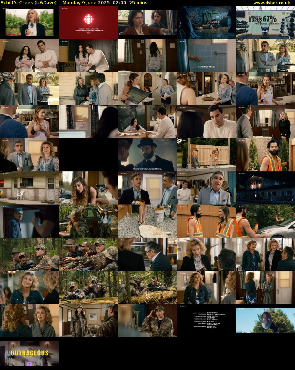 Schitt's Creek (U&Dave) Monday 9 June 2025 02:00 - 02:25