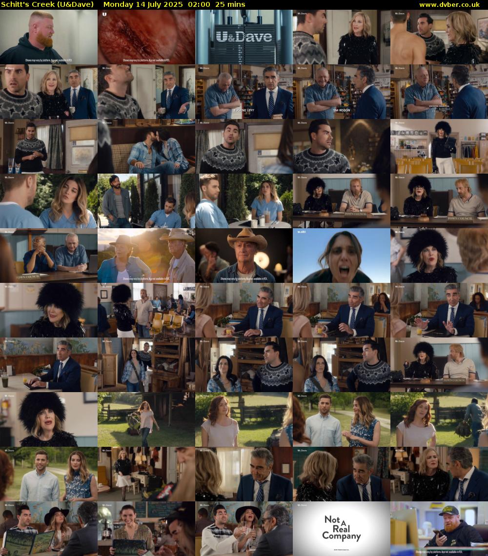 Schitt's Creek (U&Dave) Monday 14 July 2025 02:00 - 02:25