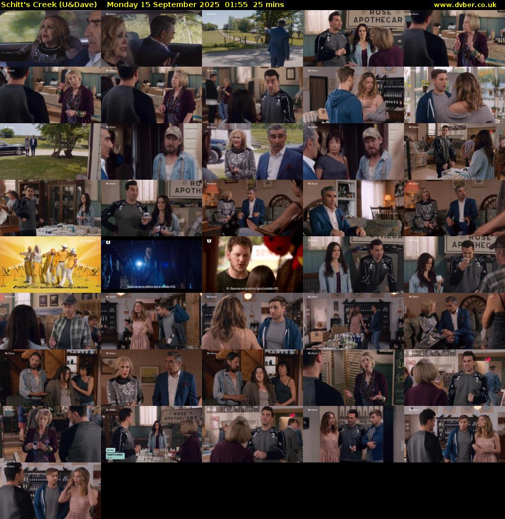 Schitt's Creek (U&Dave) Monday 15 September 2025 01:55 - 02:20