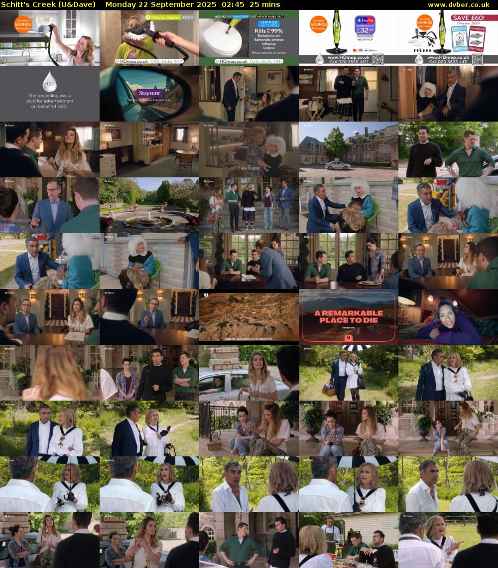 Schitt's Creek (U&Dave) Monday 22 September 2025 02:45 - 03:10