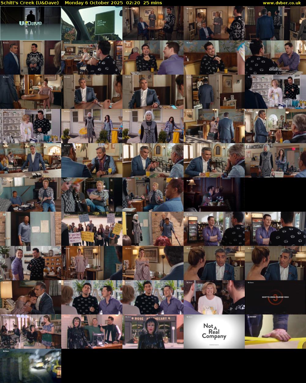Schitt's Creek (U&Dave) Monday 6 October 2025 02:20 - 02:45