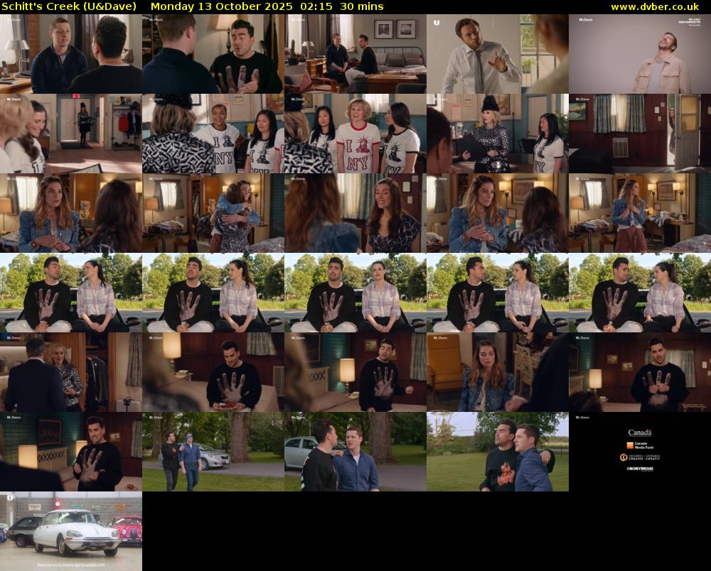 Schitt's Creek (U&Dave) Monday 13 October 2025 02:15 - 02:45