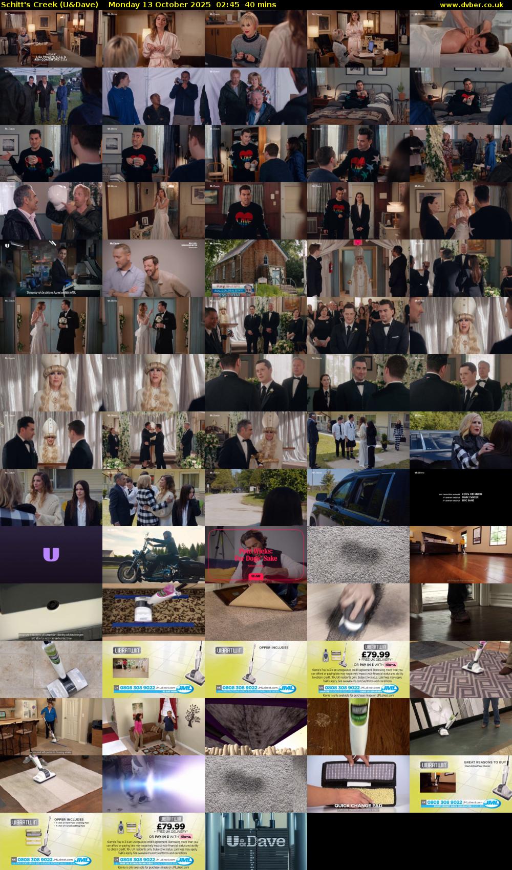 Schitt's Creek (U&Dave) Monday 13 October 2025 02:45 - 03:25