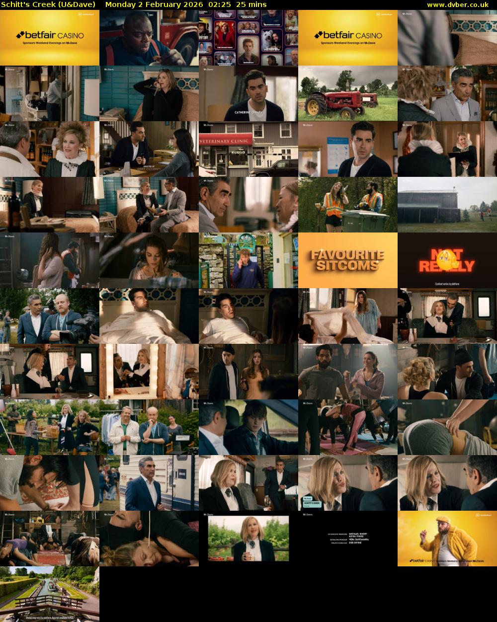 Schitt's Creek (U&Dave) Monday 2 February 2026 02:25 - 02:50