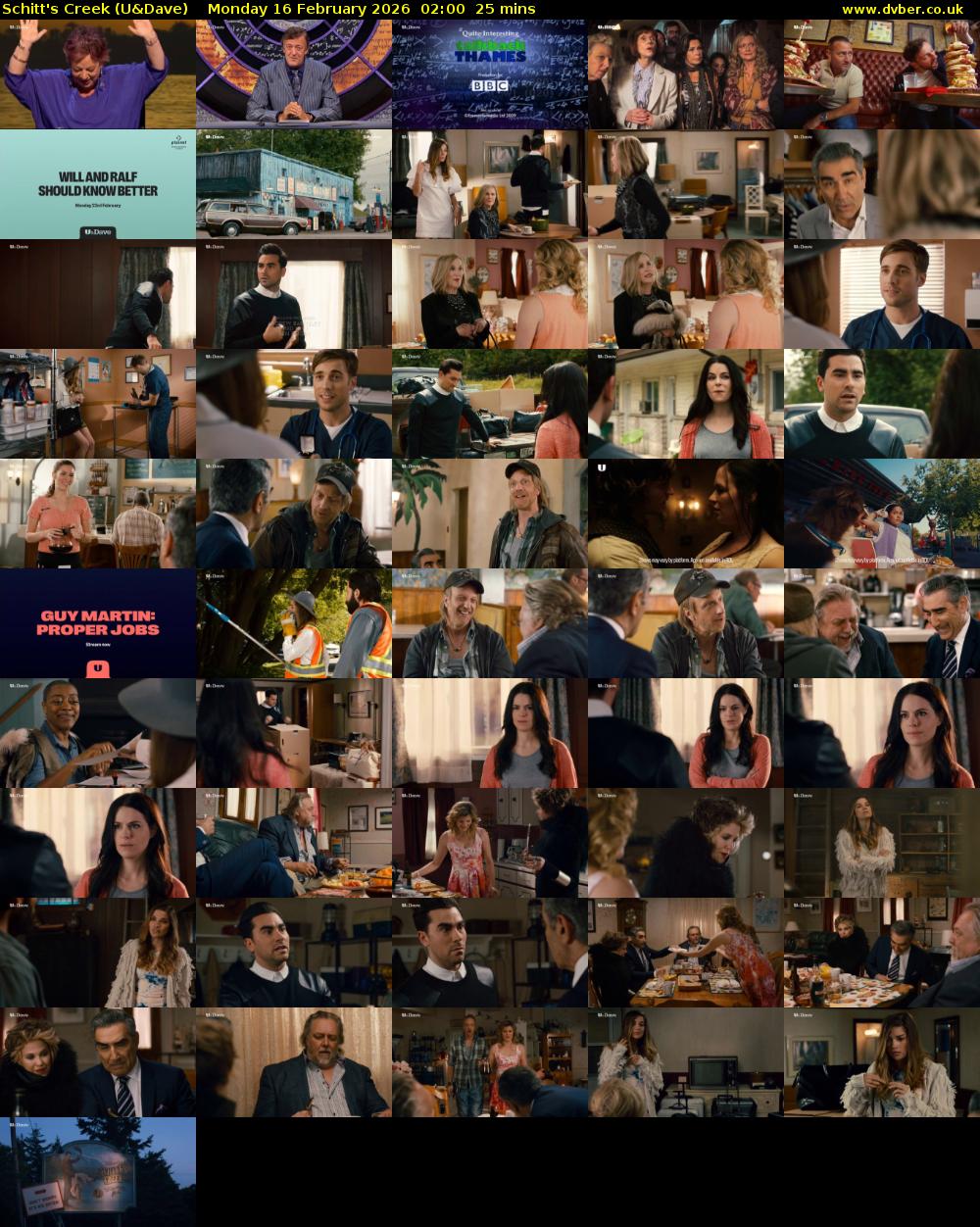 Schitt's Creek (U&Dave) Monday 16 February 2026 02:00 - 02:25