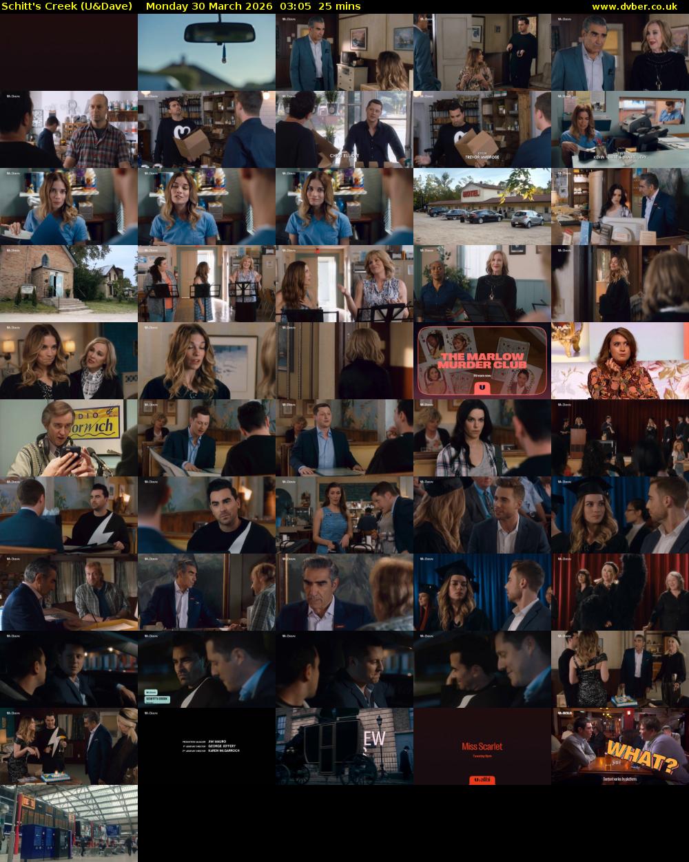 Schitt's Creek (U&Dave) Monday 30 March 2026 03:05 - 03:30