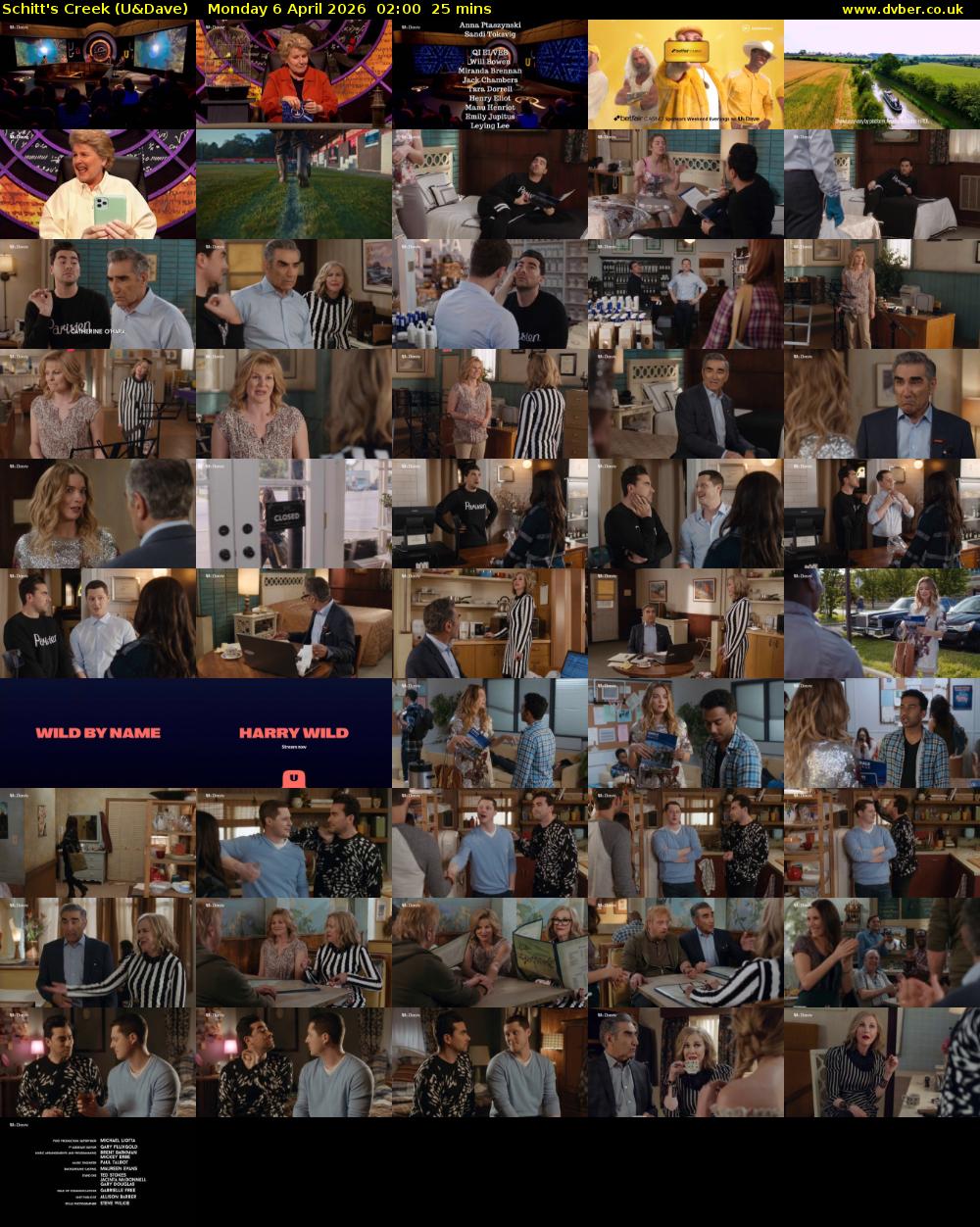 Schitt's Creek (U&Dave) Monday 6 April 2026 02:00 - 02:25