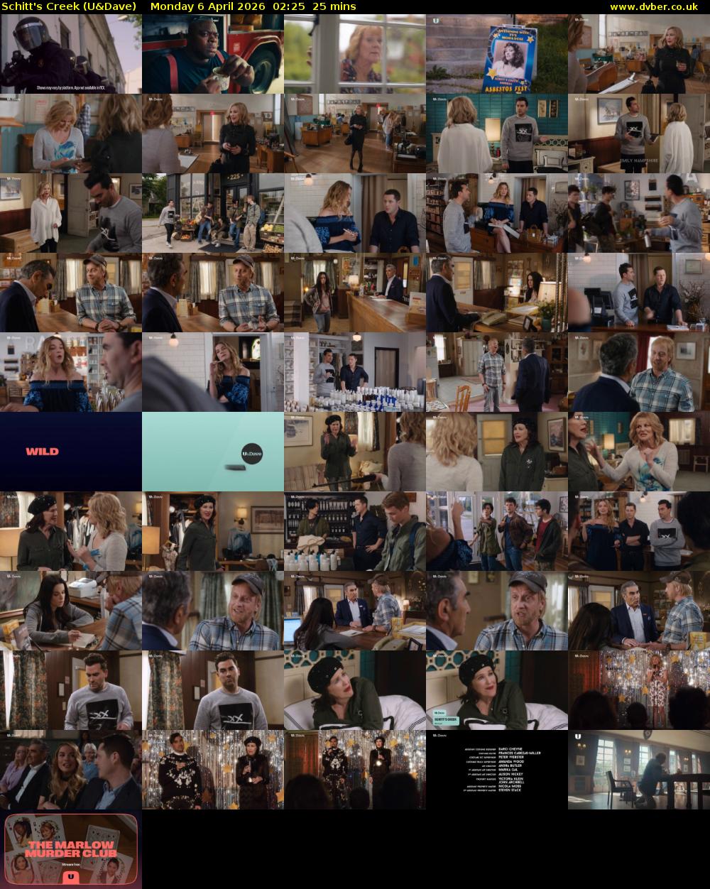 Schitt's Creek (U&Dave) Monday 6 April 2026 02:25 - 02:50