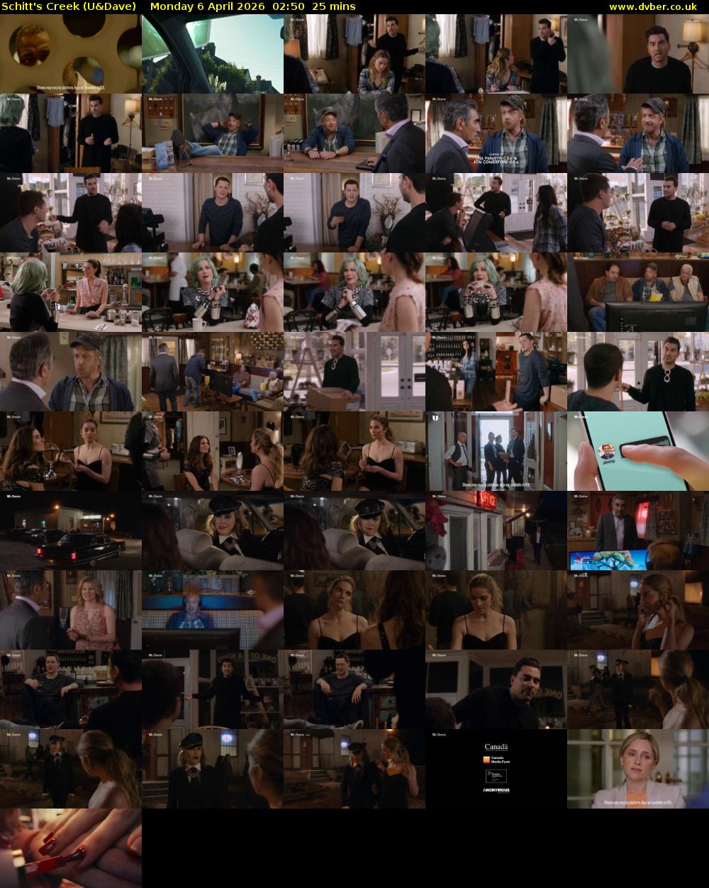 Schitt's Creek (U&Dave) Monday 6 April 2026 02:50 - 03:15