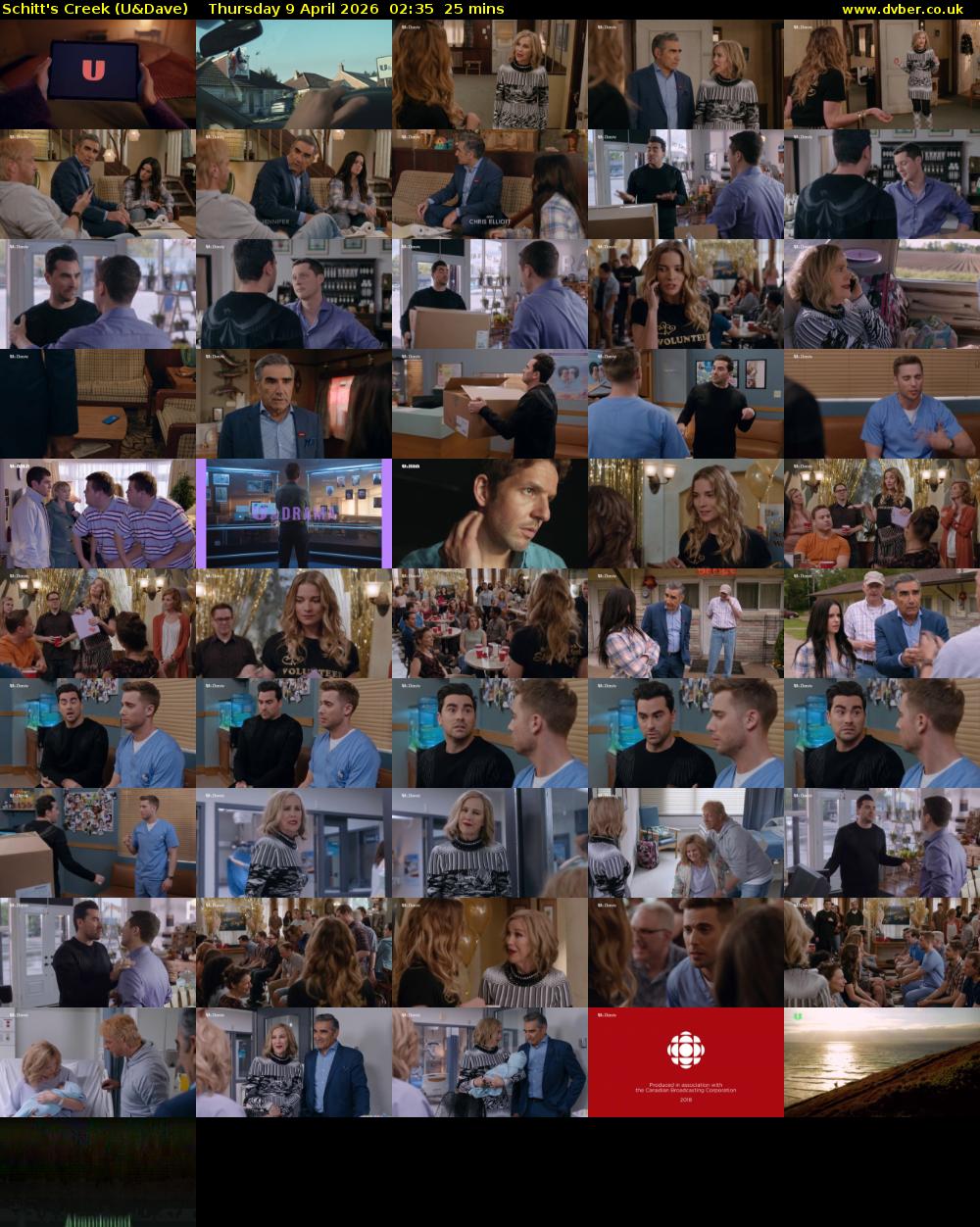 Schitt's Creek (U&Dave) Thursday 9 April 2026 02:35 - 03:00