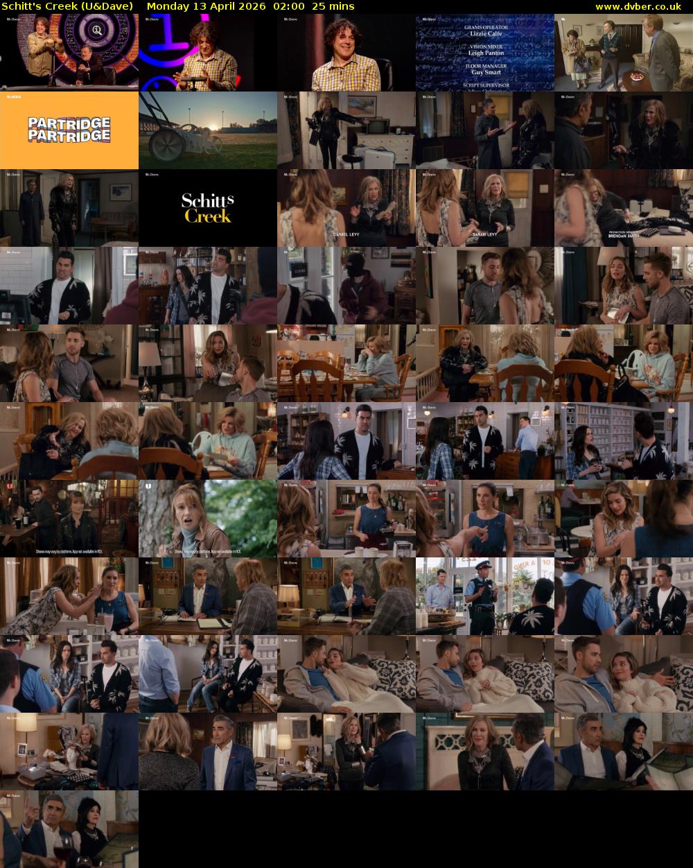 Schitt's Creek (U&Dave) Monday 13 April 2026 02:00 - 02:25