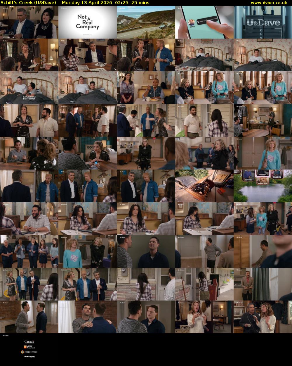 Schitt's Creek (U&Dave) Monday 13 April 2026 02:25 - 02:50