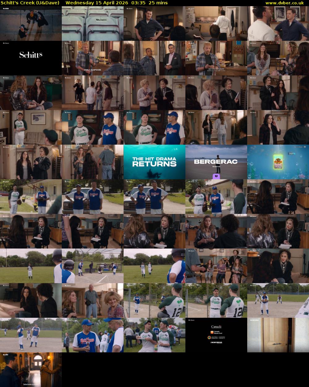Schitt's Creek (U&Dave) Wednesday 15 April 2026 03:35 - 04:00