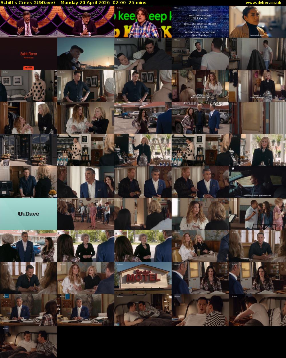 Schitt's Creek (U&Dave) Monday 20 April 2026 02:00 - 02:25