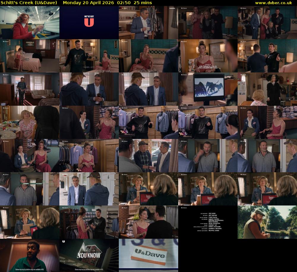 Schitt's Creek (U&Dave) Monday 20 April 2026 02:50 - 03:15