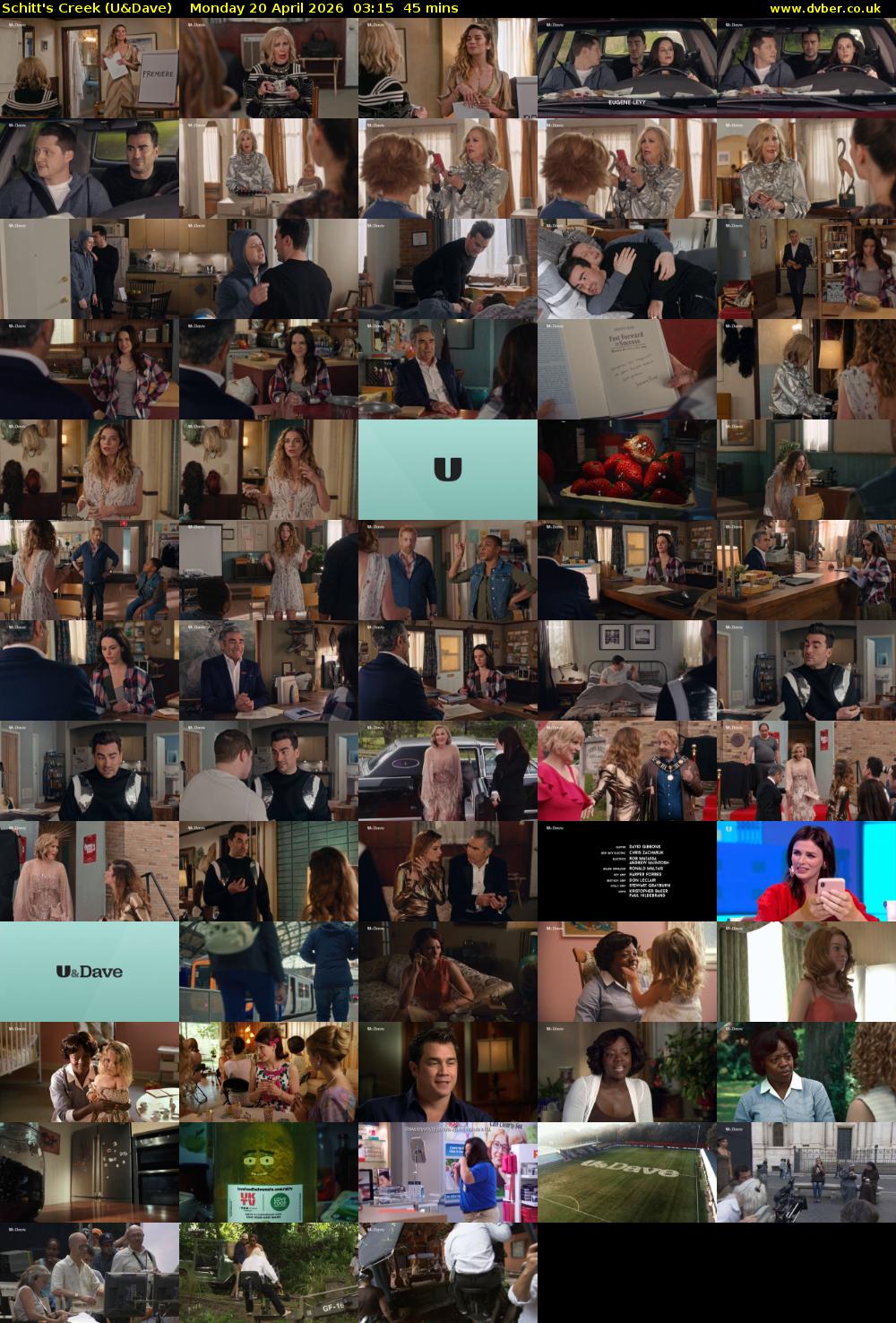 Schitt's Creek (U&Dave) Monday 20 April 2026 03:15 - 04:00