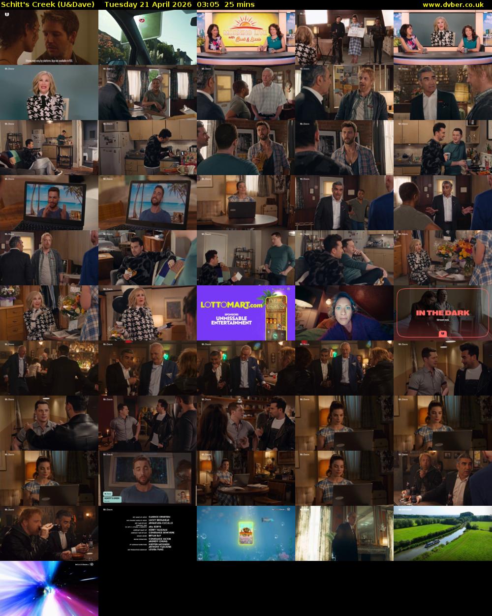 Schitt's Creek (U&Dave) Tuesday 21 April 2026 03:05 - 03:30