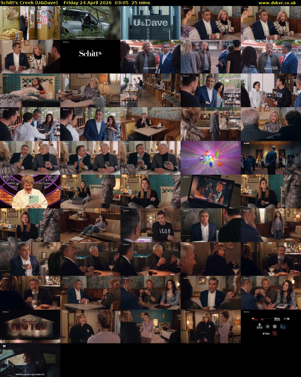Schitt's Creek (U&Dave) Friday 24 April 2026 03:05 - 03:30