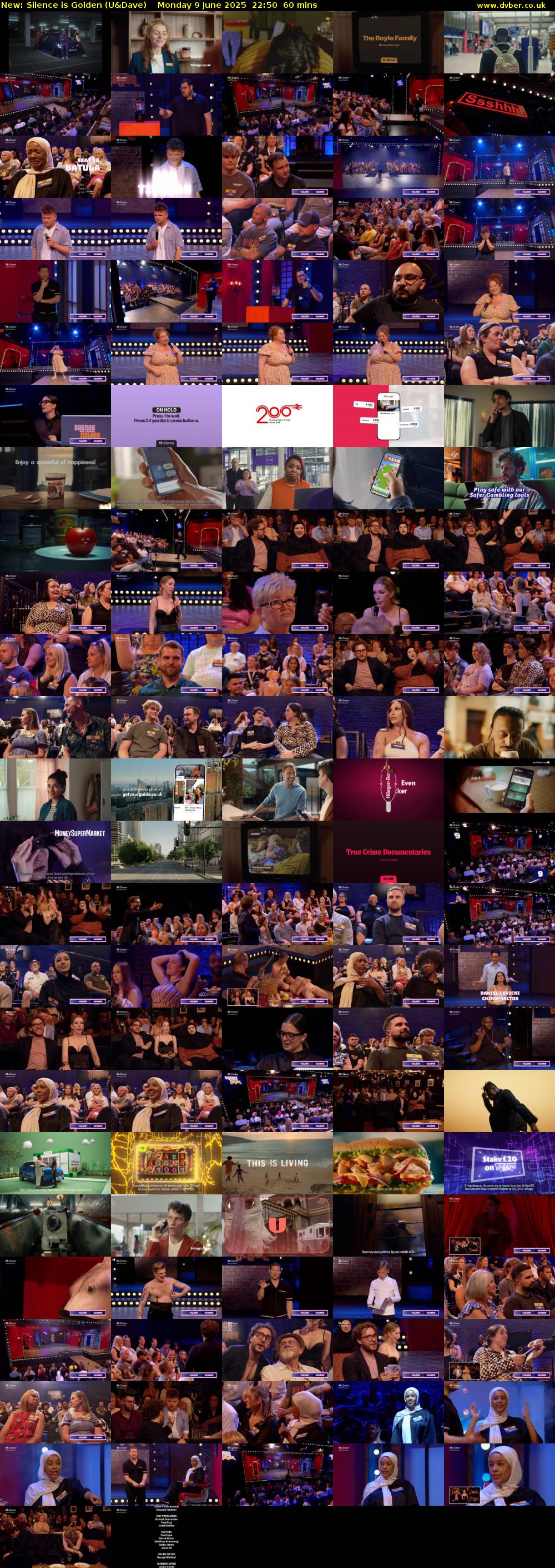 Silence is Golden (U&Dave) Monday 9 June 2025 22:50 - 23:50