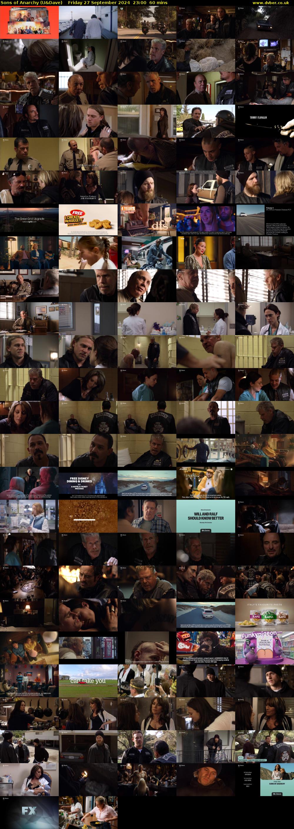 Sons of Anarchy (U&Dave) Friday 27 September 2024 23:00 - 00:00