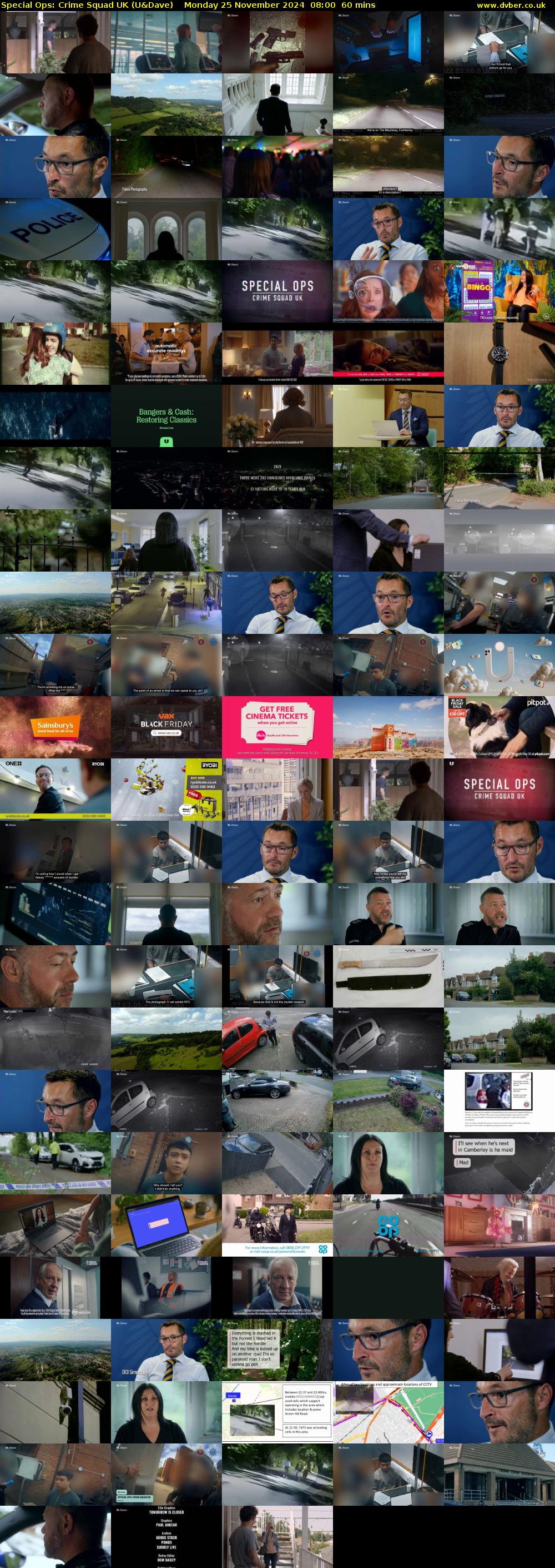 Special Ops: Crime Squad UK (U&Dave) Monday 25 November 2024 08:00 - 09:00